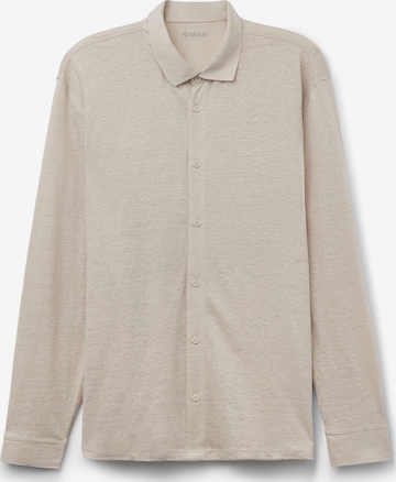 IUMAN Intimissimi Button Up Shirt in Beige: front