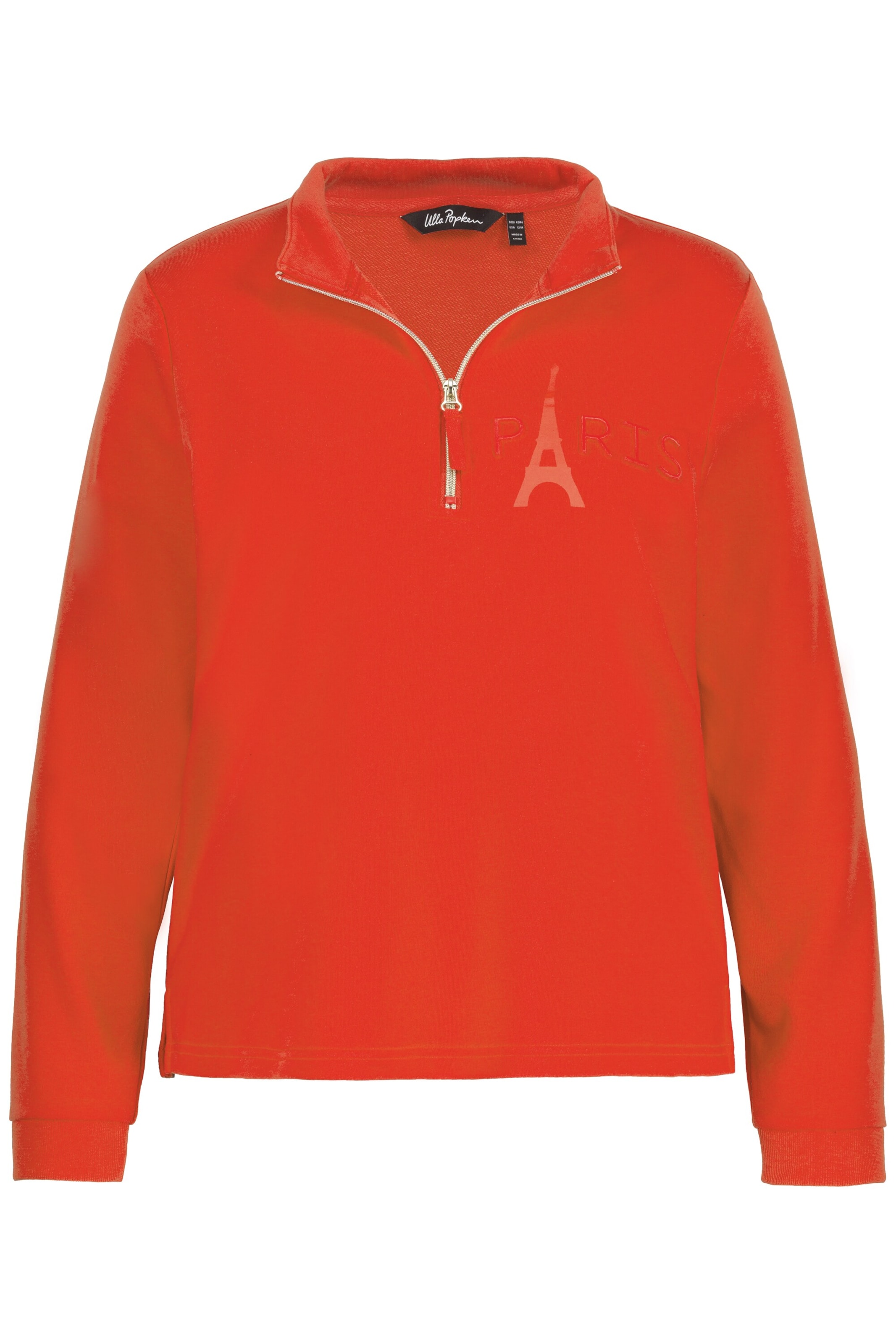 Ulla Popken Sweatshirt in Rood: voorkant
