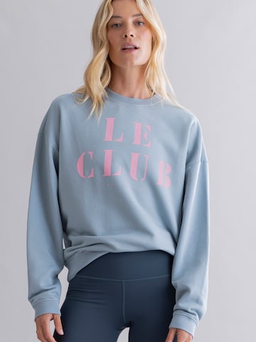 Hey Honey Sweatshirt 'Sweater Cotton' in Blauw: voorkant