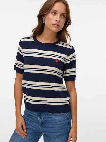 Pull-over 'VMCARMELIA' VERO MODA en bleu : devant