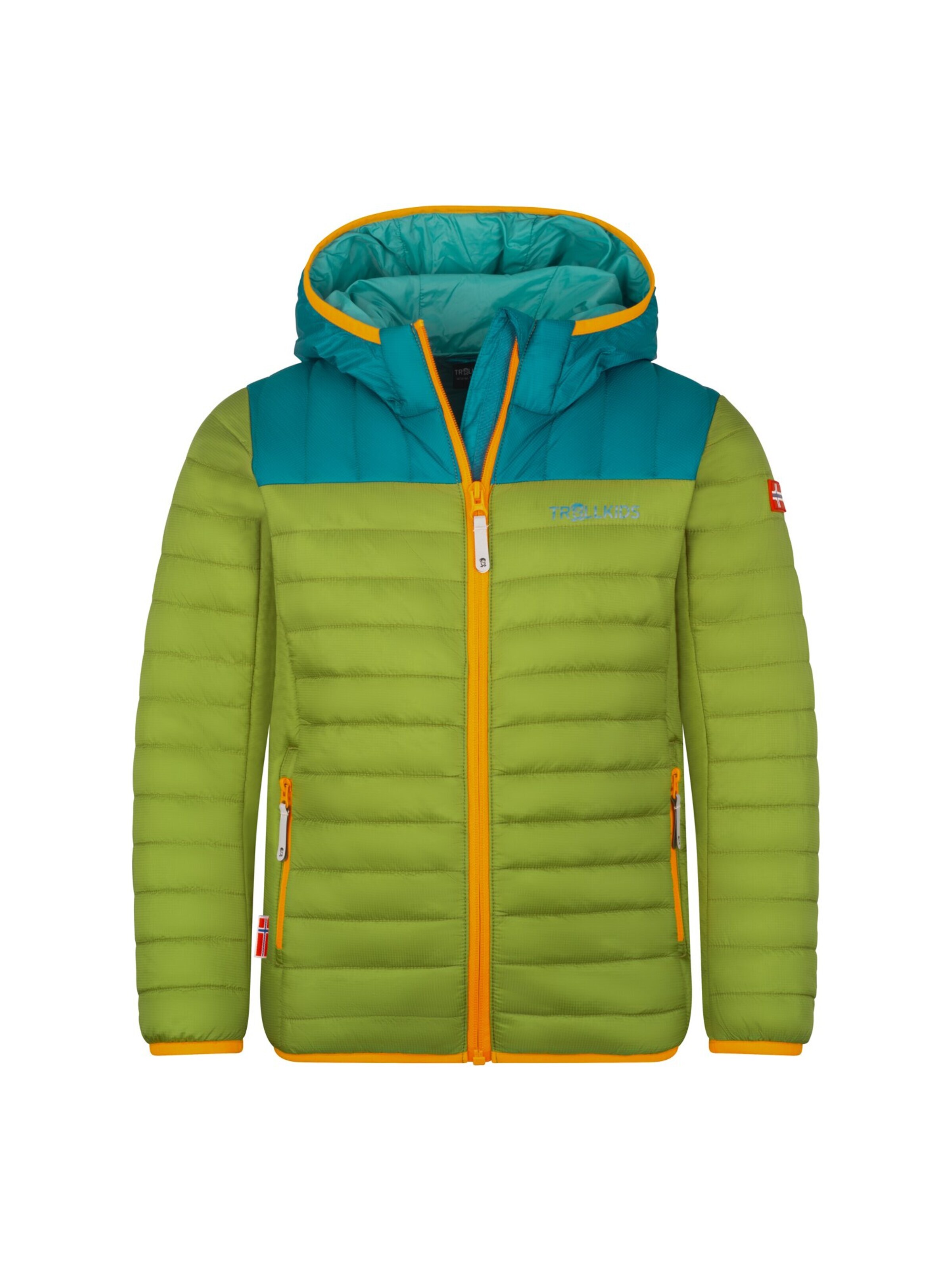 TROLLKIDS Outdoor jacket in Green: front