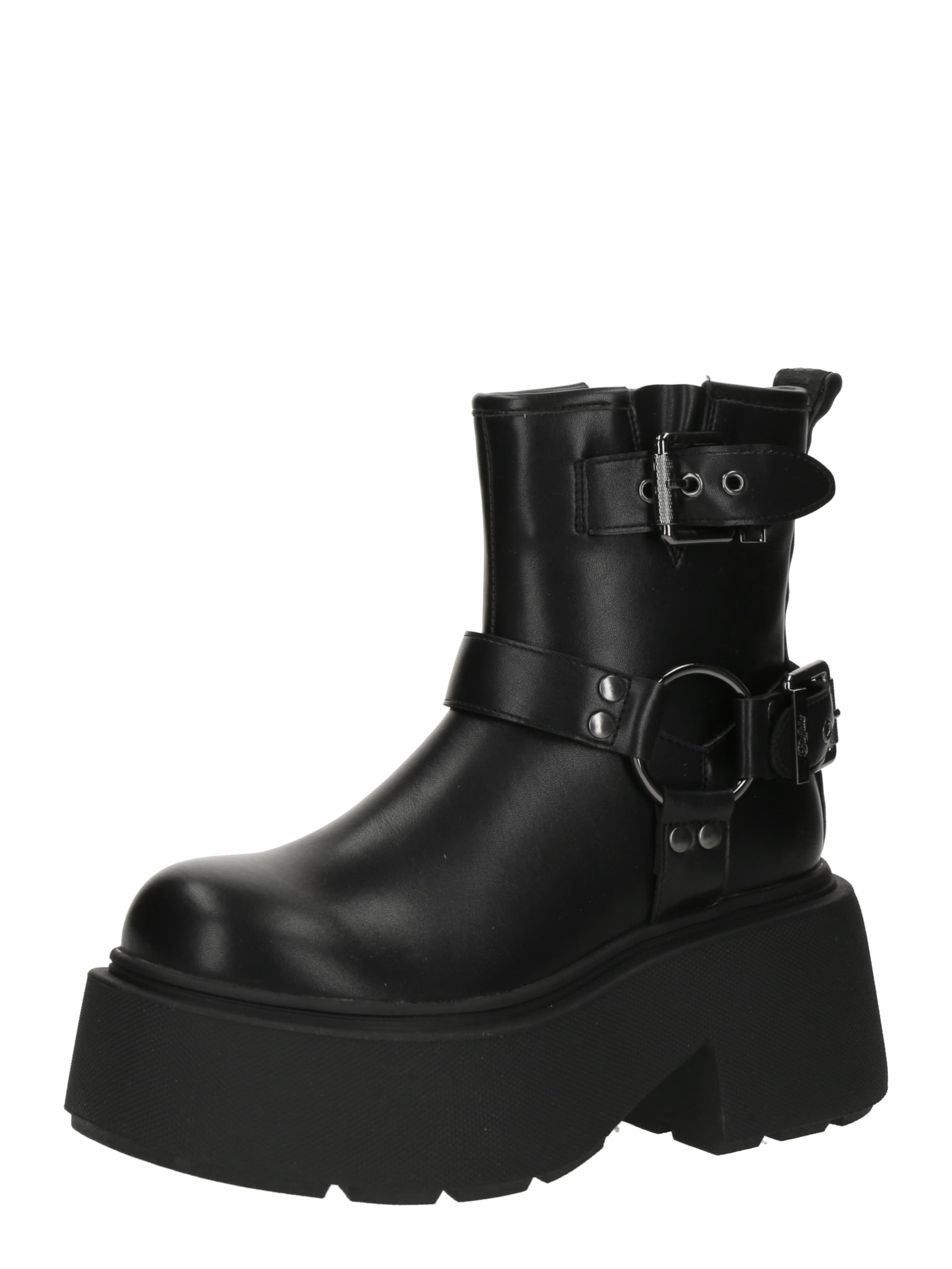 BUFFALO Členkové čižmy 'VICIOUS' - Čierna: predná strana