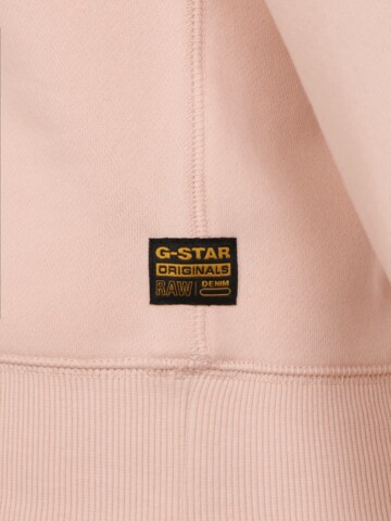 Bluză de molton de la G-Star RAW pe roz