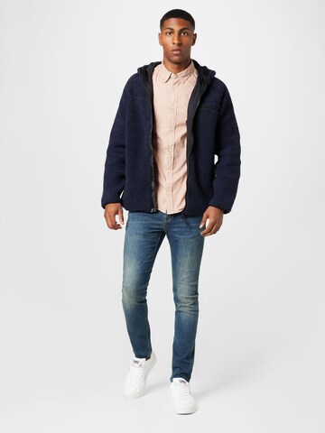 Veste en polaire Brandit en bleu