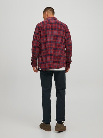 JACK & JONES Regular Fit Hemd 'Sheridan' in Rot