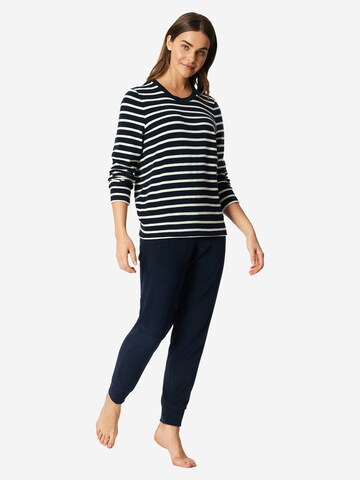 SCHIESSER Pyžamo 'Casual Essentials' – modrá