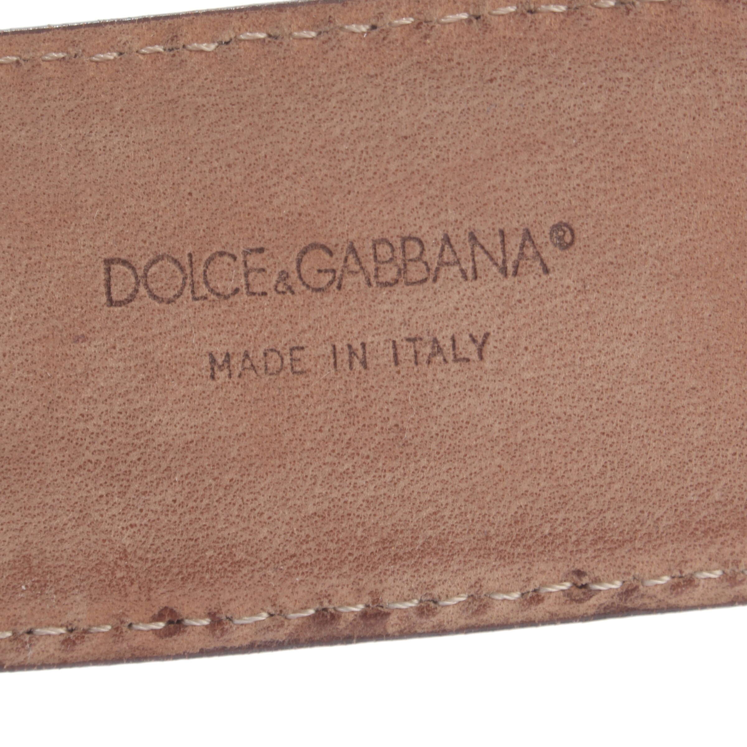 DOLCE & GABBANA Gürtel M in Grün