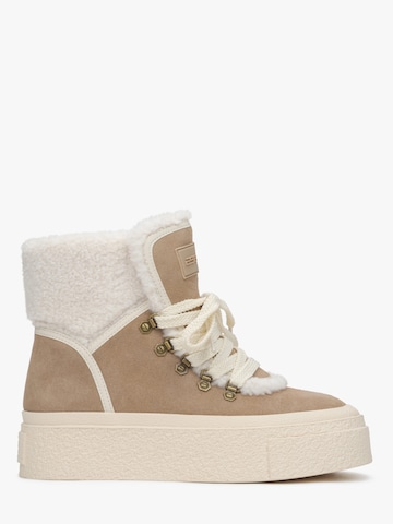 ES8 Booties '03-02' in Beige: front