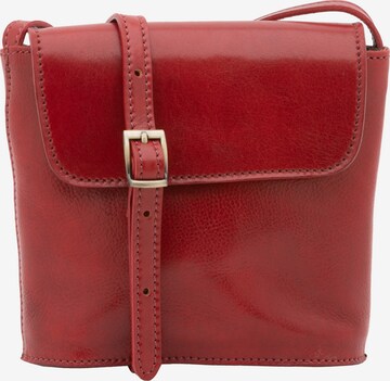 Borsa a tracolla 'Borsa a tracolla uomo vera pelle Castillon - Chiusura calamita' di I Fratelli in rosso: frontale