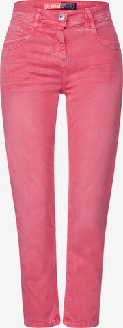 CECIL Slimfit Jeans in Roze: voorkant