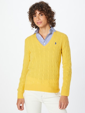 Polo Ralph Lauren - Pullover 'KIMBERLY' em amarelo: frente