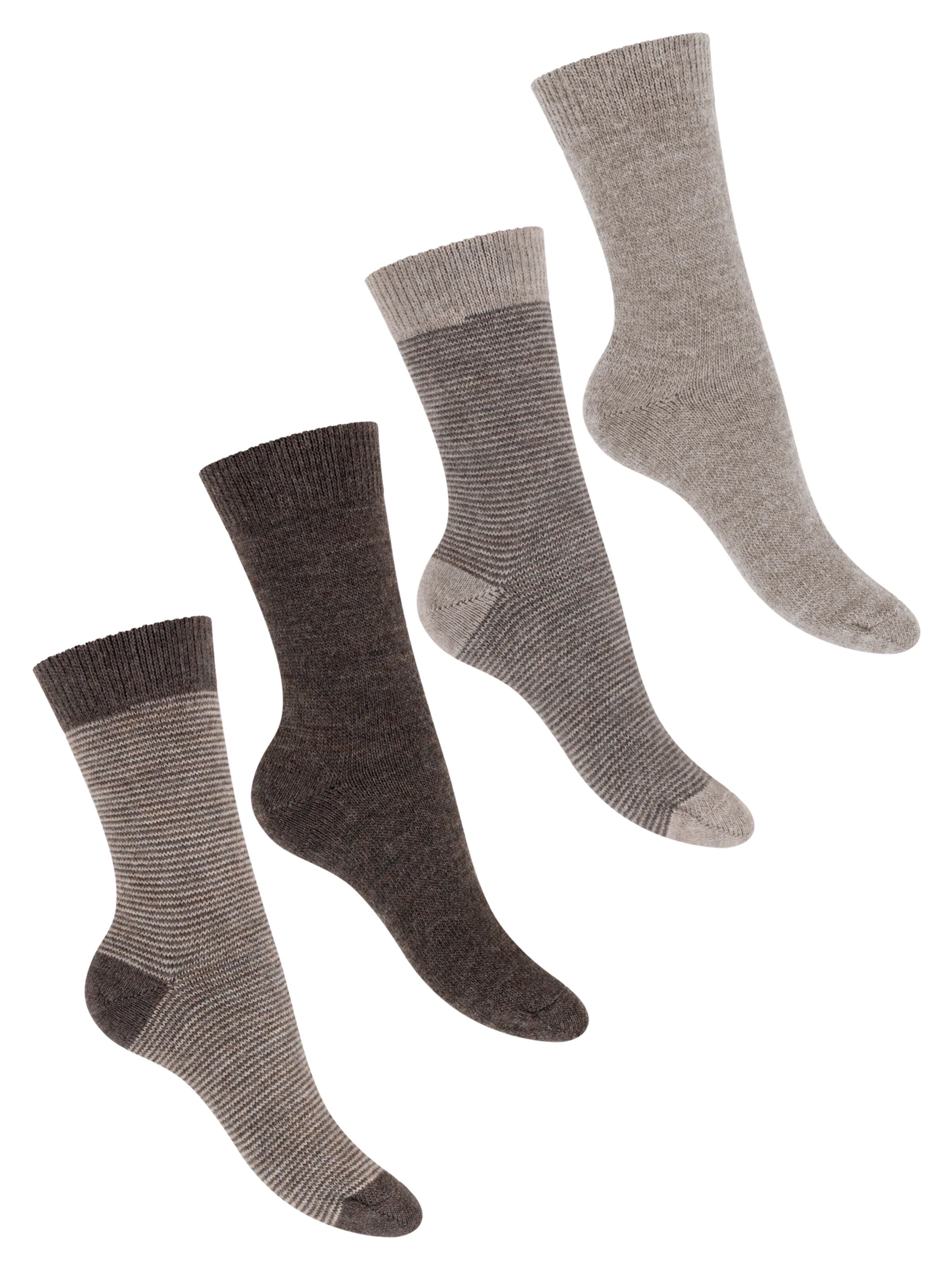 celodoro Socks 'Wollsocken' in Brown: front