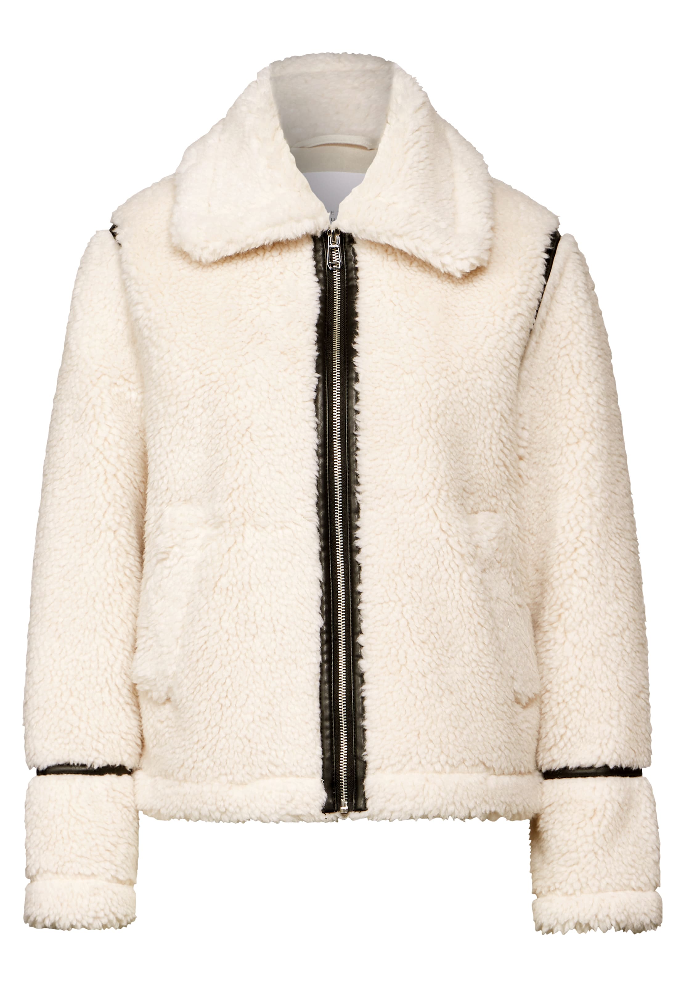 White Teddy Fleece Jacke Damen WeiÃƒÂŸ Sherpa Damen Fleecejacke