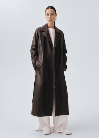 MANGO Between-Seasons Coat 'Brera' in Brown