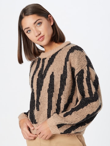 VERO MODA Sweater 'ZELMA' in Brown: front