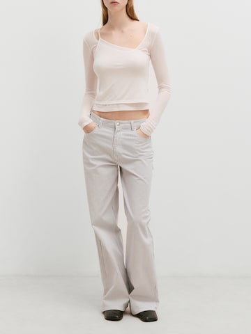 EDITED Wide leg Jeans 'Liv' in White