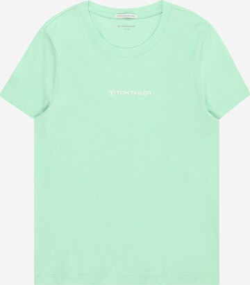 T-Shirt TOM TAILOR en vert : devant