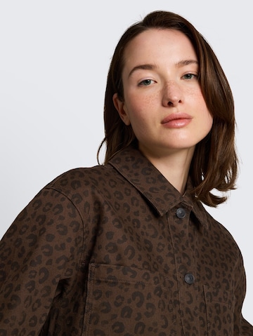 TOM TAILOR DENIM Between-Season Jacket in Brown