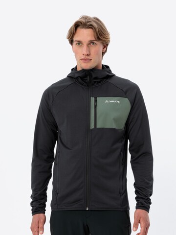 VAUDE Funktionele fleece-jas 'Tekoa' in Zwart: voorkant