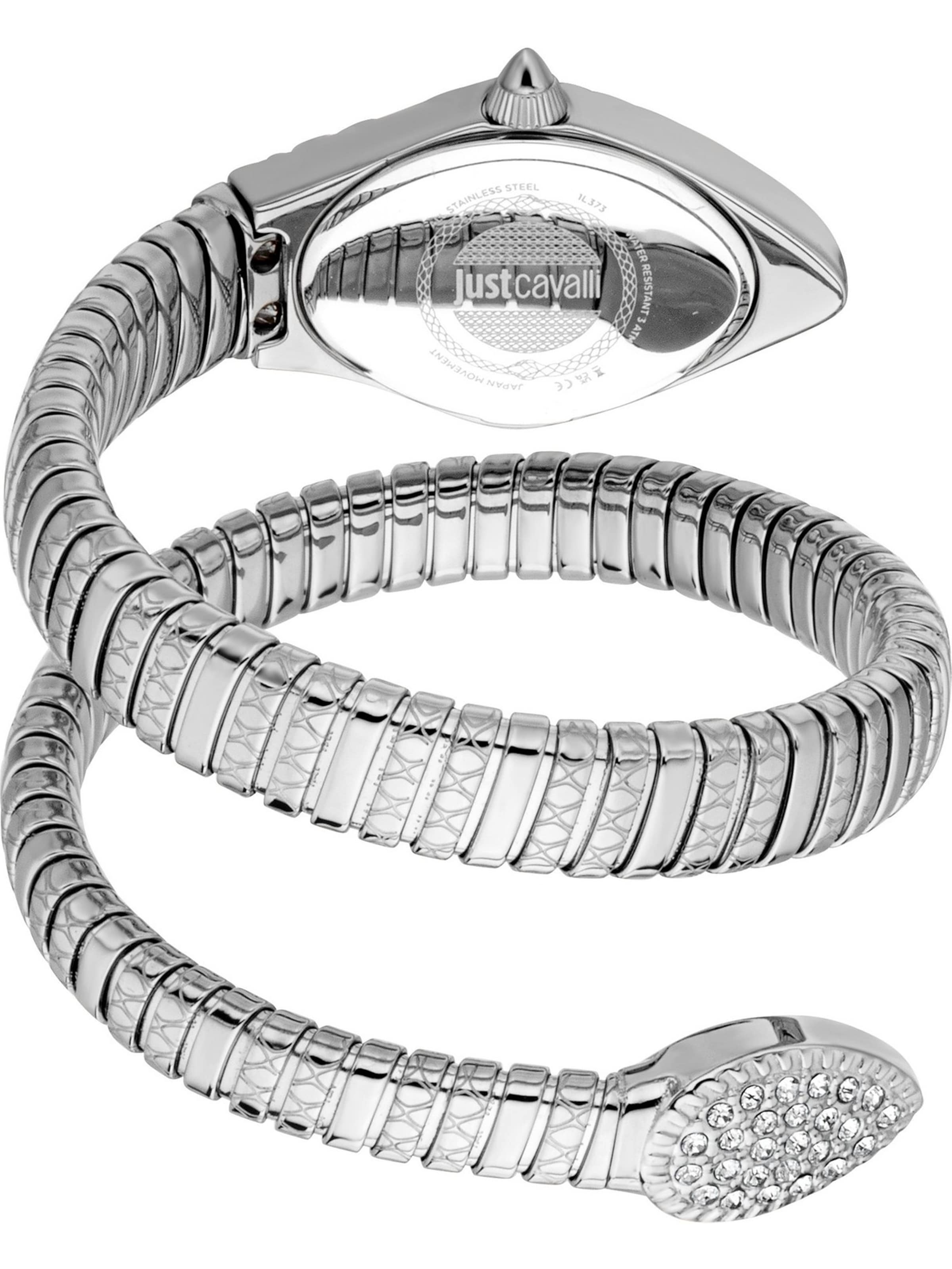 Just Cavalli Analoguhr in Silber