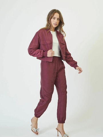 Giacca di mezza stagione di co'couture in rosso