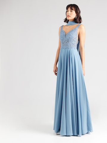 mascara Estélyi ruhák - kék: elől