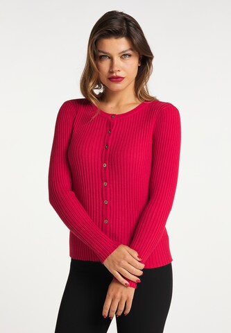 faina Knit Cardigan in Pink: front