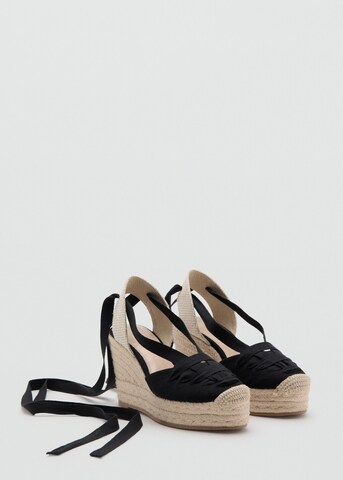 MANGO TEEN Strap Sandals in Black