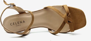 Celena Páskové sandály 'Chizitelu' – hnědá