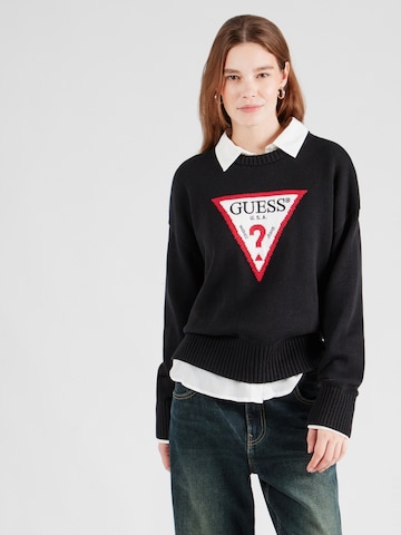 Pull-over GUESS JEANS en noir : devant