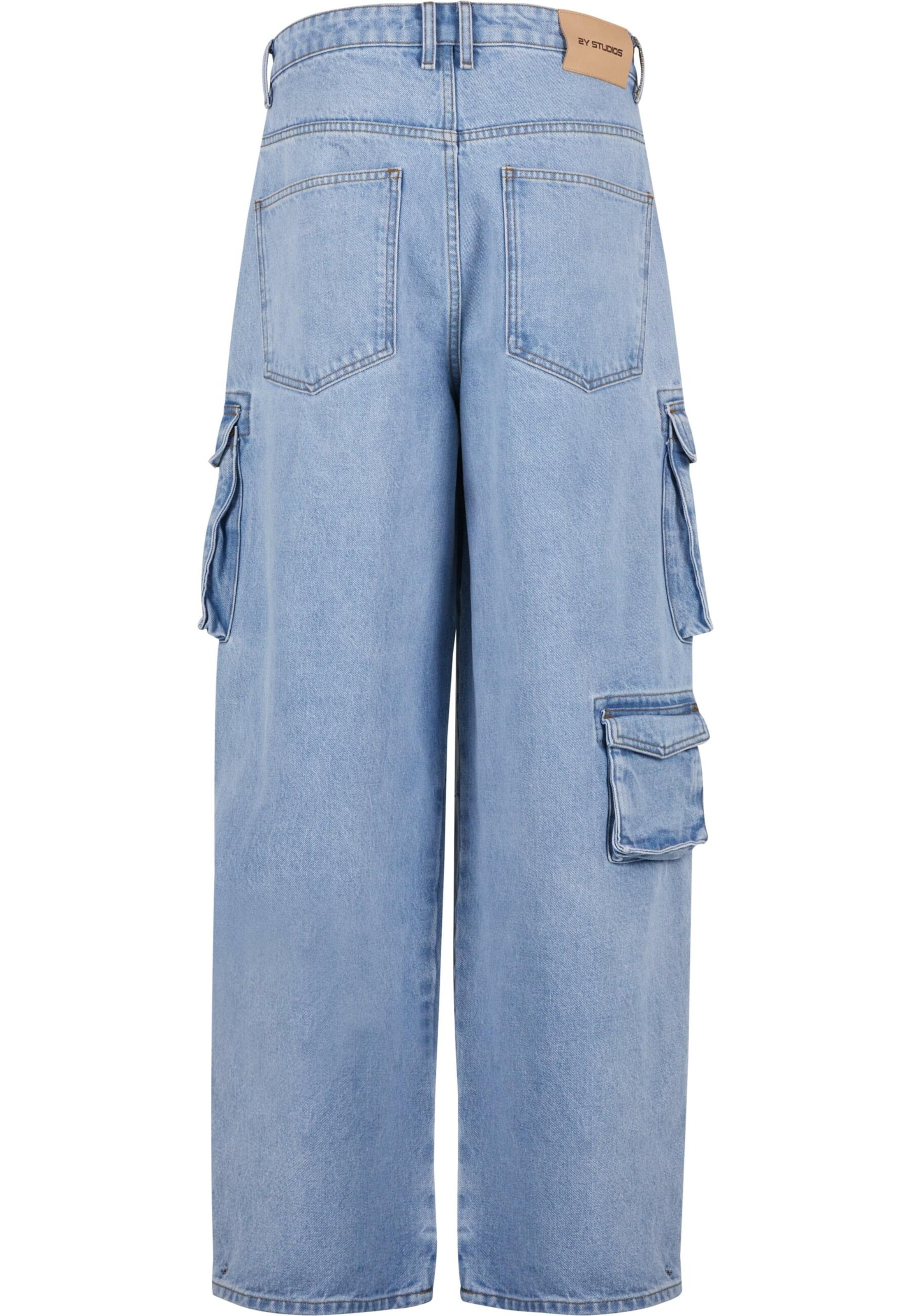 Wide Leg Jeans cargo 'Duki' 2Y Studios en bleu