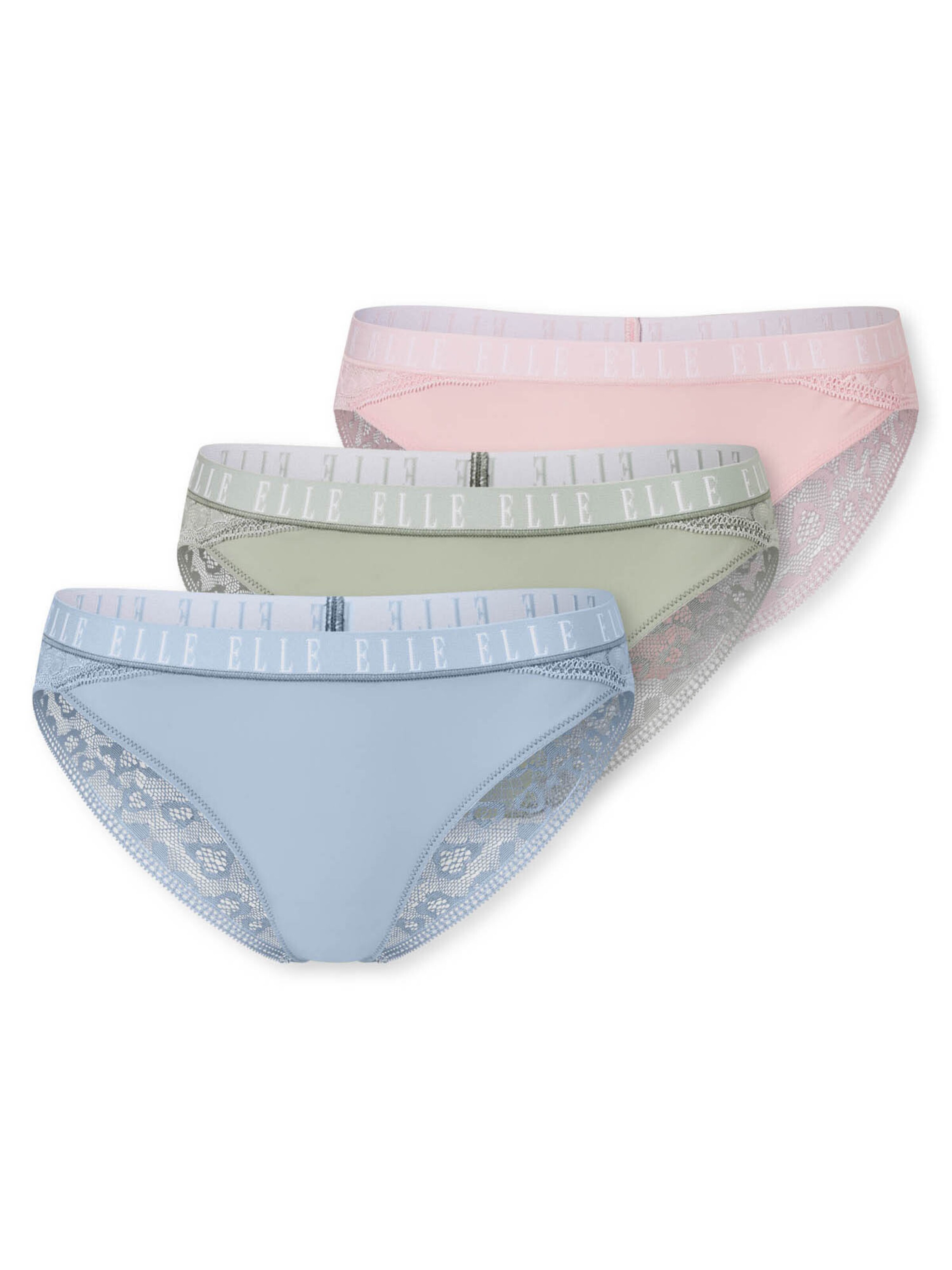 ELLE Slip ' ELLE LACE ' in Mixed colours: front