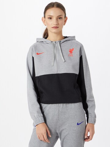 NIKE Sportovní mikina 'Liverpool FC' – šedá: přední strana