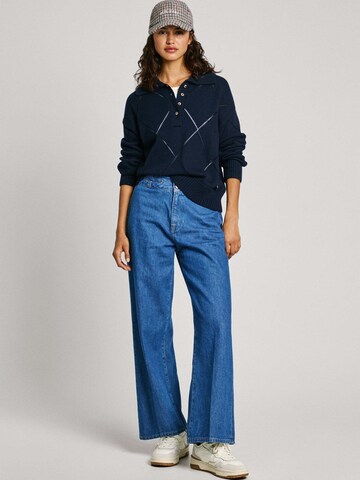 Pepe Jeans Trui ' IDRIS POLO ' in Blauw