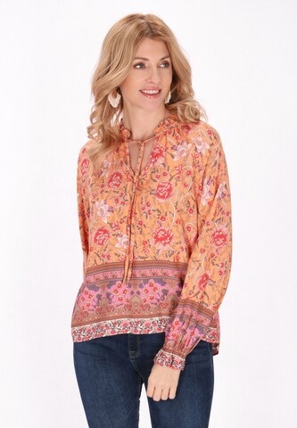 usha FESTIVAL Blouse in Oranje: voorkant