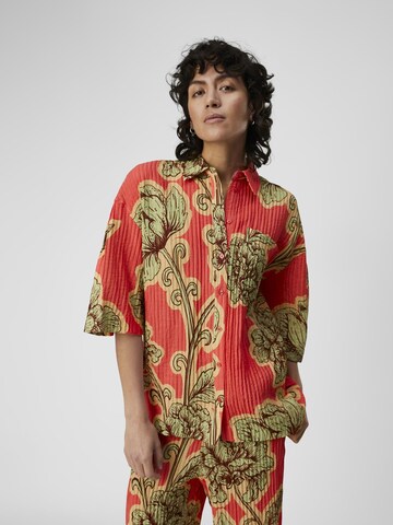 OBJECT Blouse 'LINA' in Rood: voorkant