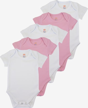 M.M.C. Romper/Bodysuit 'Body Kurzarm' in Pink: front