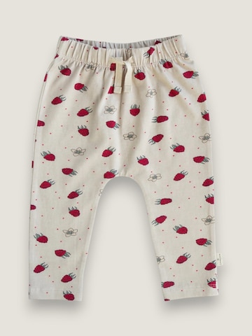 Pantalon 'Sage ∼ Raspberry dream' LouieLouie en beige : devant