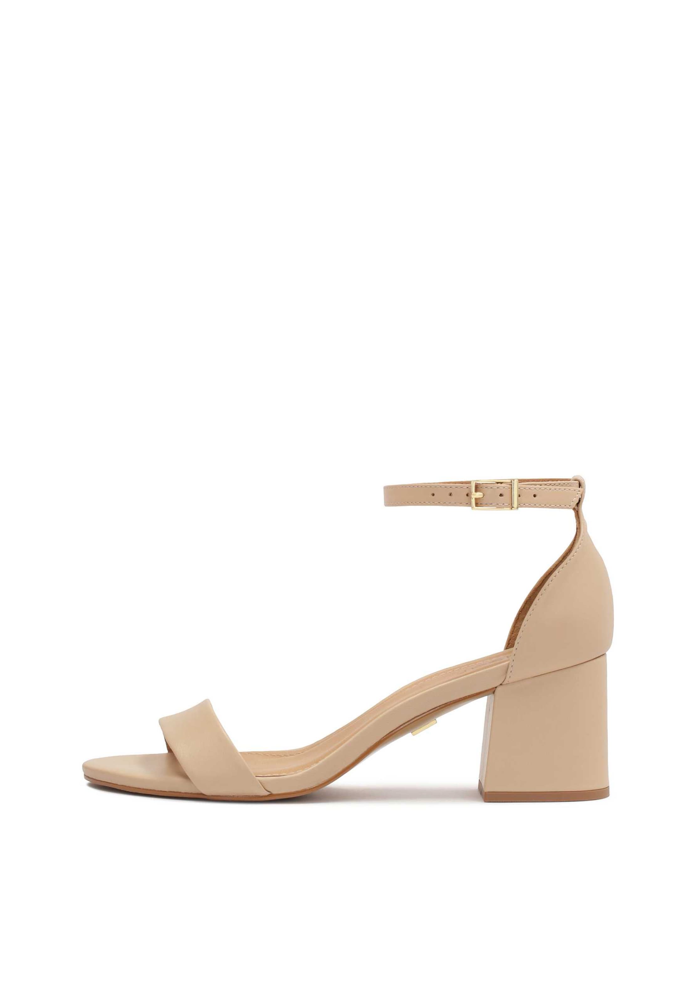 Kazar Sandály – béžová: přední strana