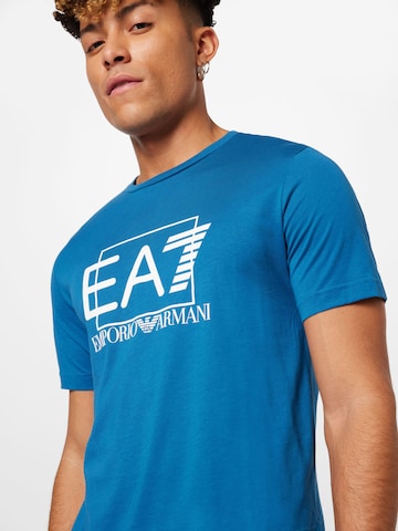 EA7 Emporio Armani Тениска в синьо