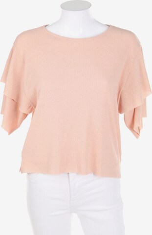 MANGO Cropped Shirt S in Beige: predná strana