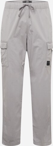 Coupe slim Pantalon cargo HOLLISTER en gris : devant