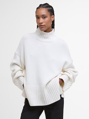 Barbour - Pullover 'Serena' em branco: frente
