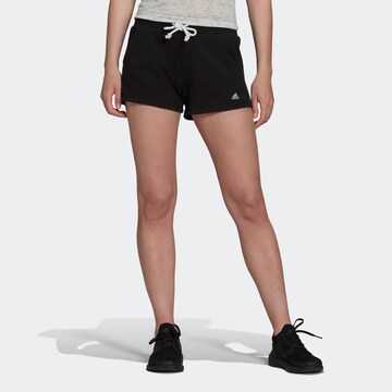 Regular Pantaloni sport de la ADIDAS SPORTSWEAR pe negru: față