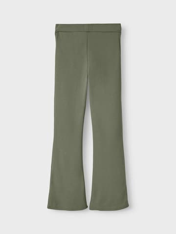 NAME IT Bootcut Kalhoty 'NKFFrikkali' – zelená