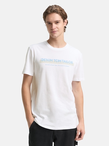 TOM TAILOR DENIM - Camiseta en blanco: frente