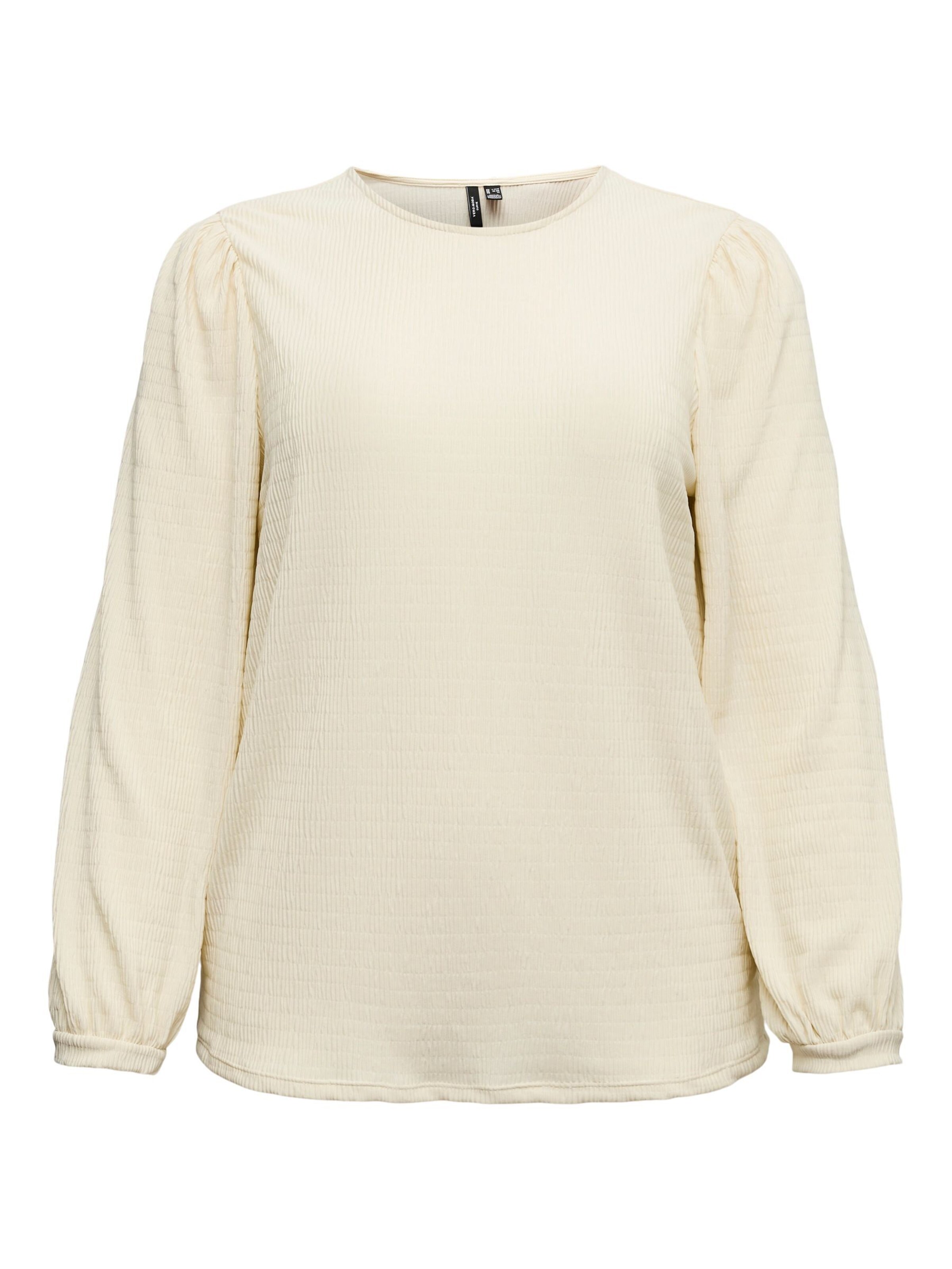 Vero Moda Curve Bluse in Beige: Vorderseite