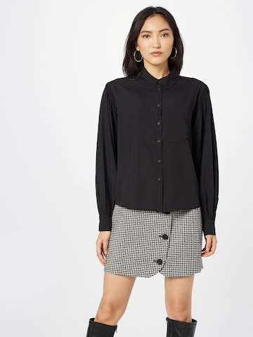 PIECES Blouse 'RICA' in Black: front