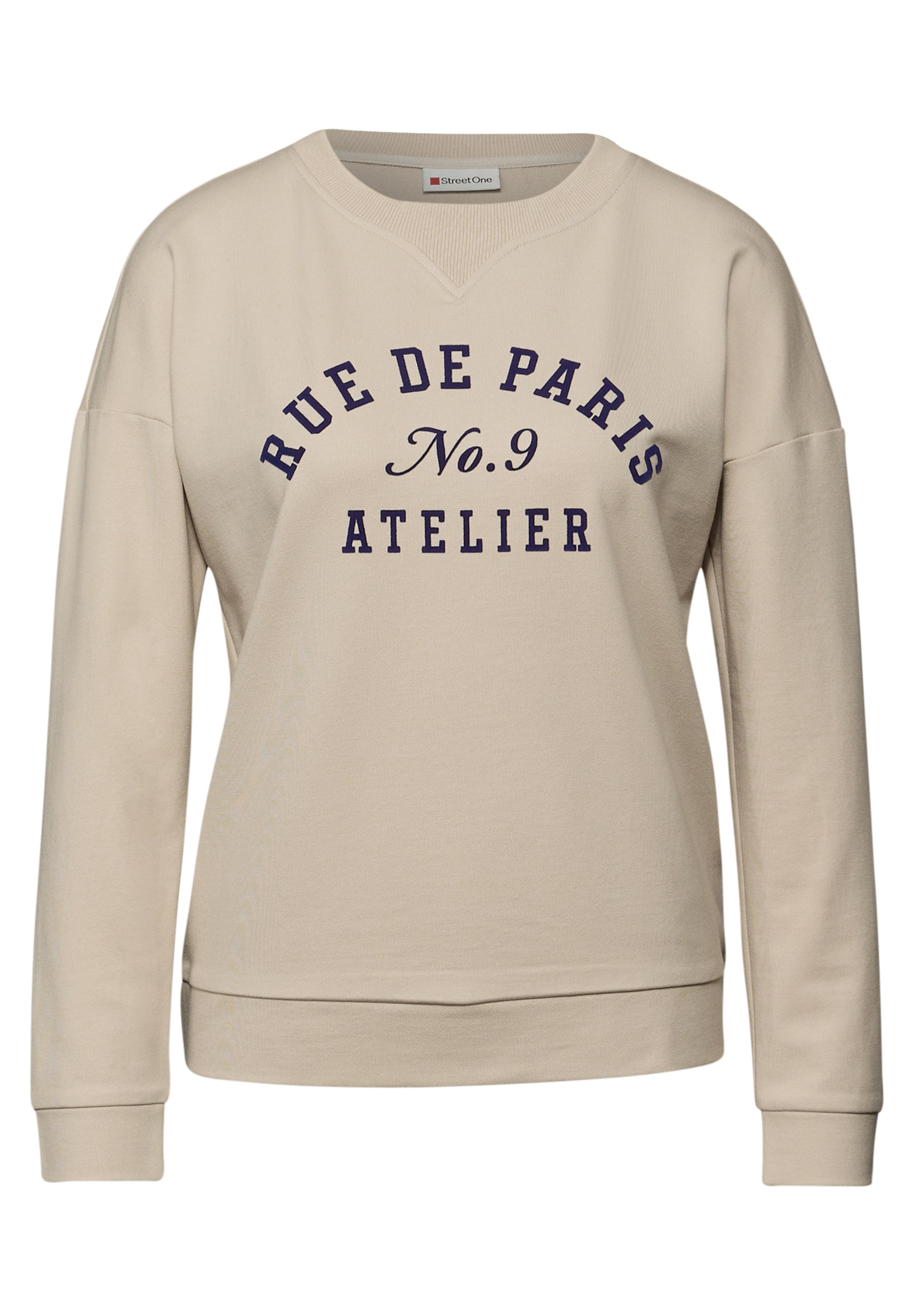 Sweat-shirt STREET ONE en beige : devant