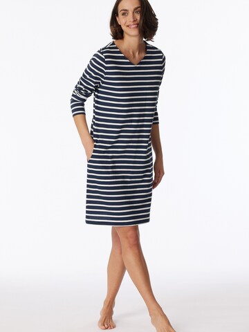SCHIESSER Sleepshirt ' Casual Essentials ' in Blau: Vorderseite